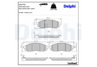 Brake Pad Set, disc brake LP1772 Delphi