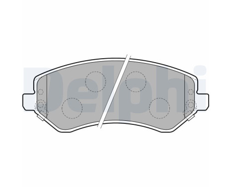 Brake Pad Set, disc brake LP1773 Delphi