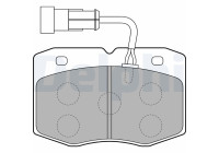 Brake pad set, disc brake LP1776 Delphi