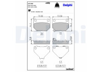 Brake Pad Set, disc brake LP1780 Delphi