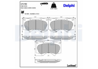 Brake Pad Set, disc brake LP1782 Delphi