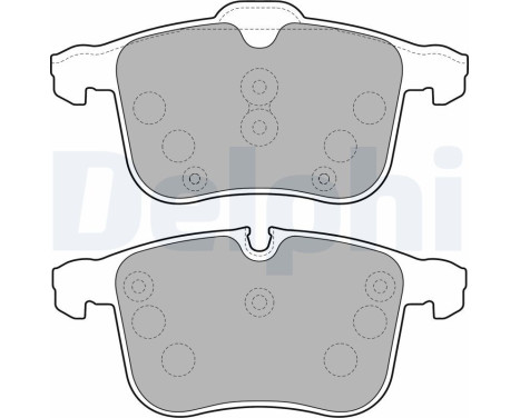 Brake Pad Set, disc brake LP1783 Delphi