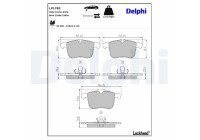 Brake Pad Set, disc brake LP1783 Delphi
