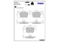 Brake Pad Set, disc brake LP1783 Delphi