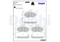 Brake Pad Set, disc brake LP1786 Delphi