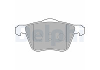 Brake pad set, disc brake LP1787 Delphi