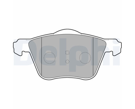 Brake pad set, disc brake LP1787 Delphi