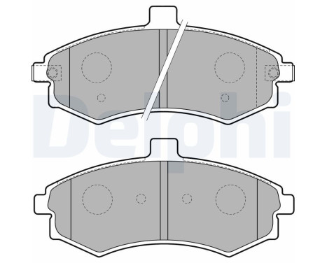 Brake Pad Set, disc brake LP1788 Delphi