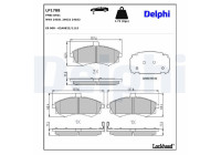Brake Pad Set, disc brake LP1788 Delphi