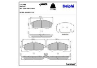 Brake Pad Set, disc brake LP1788 Delphi