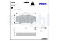 Brake Pad Set, disc brake LP1790 Delphi