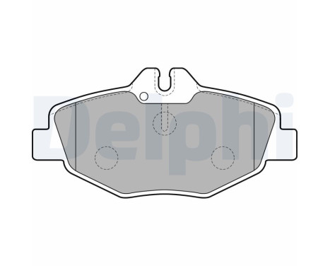 Brake Pad Set, disc brake LP1791 Delphi