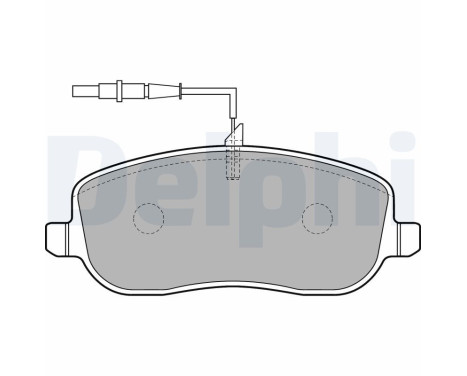 Brake Pad Set, disc brake LP1792 Delphi