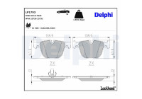 Brake Pad Set, disc brake LP1793 Delphi