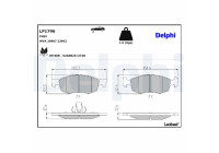 Brake Pad Set, disc brake LP1796 Delphi