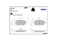 Brake Pad Set, disc brake LP1796 Delphi