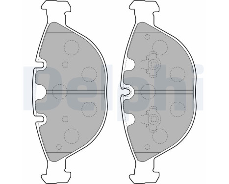 Brake Pad Set, disc brake LP1798 Delphi