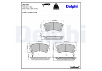 Brake Pad Set, disc brake LP1799 Delphi