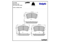 Brake Pad Set, disc brake LP1799 Delphi