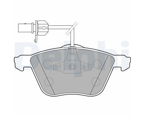 Brake Pad Set, disc brake LP1801 Delphi