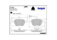 Brake Pad Set, disc brake LP1801 Delphi