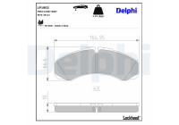 Brake Pad Set, disc brake LP1802 Delphi
