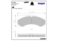 Brake Pad Set, disc brake LP1802 Delphi