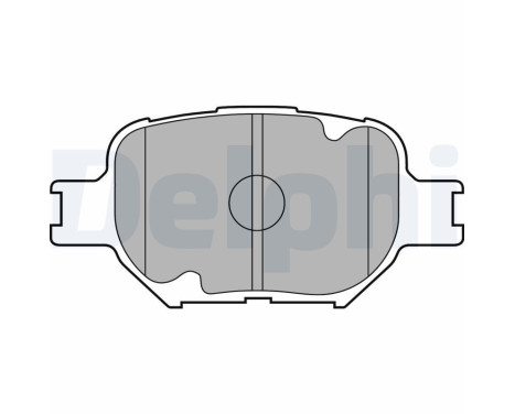 Brake Pad Set, disc brake LP1804 Delphi