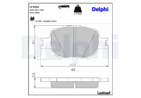 Brake Pad Set, disc brake LP1804 Delphi