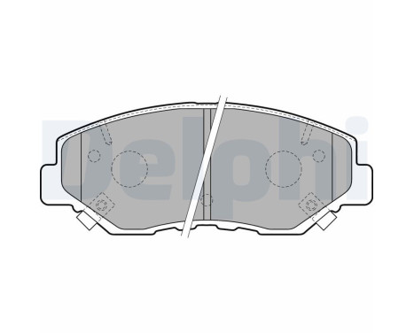 Brake Pad Set, disc brake LP1806 Delphi