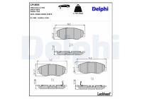 Brake Pad Set, disc brake LP1806 Delphi