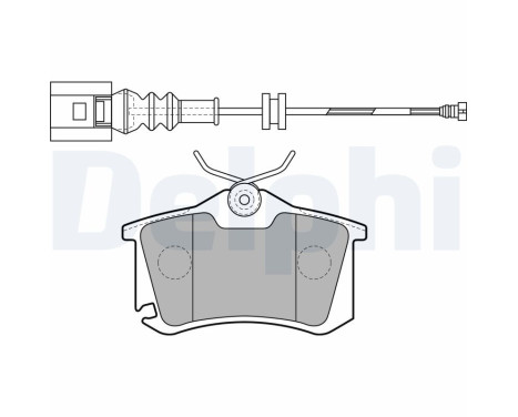 Brake Pad Set, disc brake LP1815 Delphi