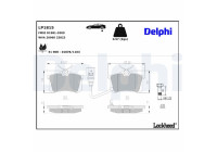 Brake Pad Set, disc brake LP1815 Delphi