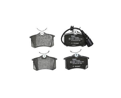 Brake Pad Set, disc brake LP1815 Delphi, Image 2