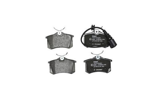 Brake Pad Set, disc brake LP1815 Delphi, Image 2