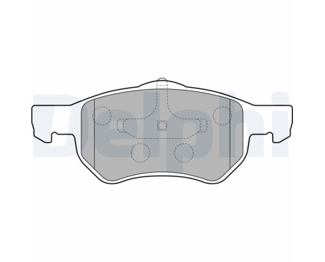 Brake Pad Set, disc brake LP1818 Delphi