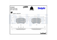 Brake Pad Set, disc brake LP1818 Delphi