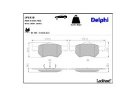 Brake Pad Set, disc brake LP1818 Delphi