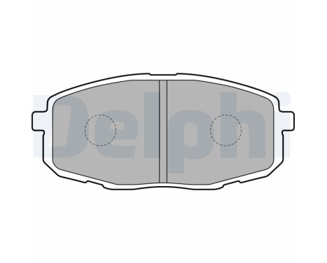 Brake Pad Set, disc brake LP1819 Delphi