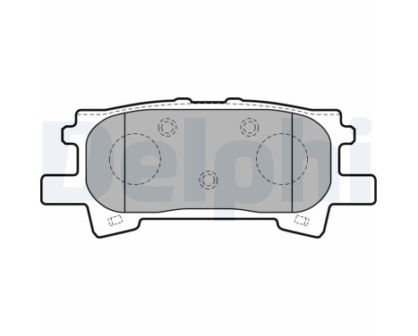 Brake Pad Set, disc brake LP1820 Delphi