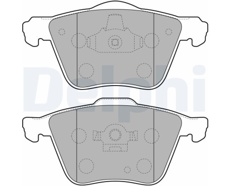 Brake Pad Set, disc brake LP1821 Delphi