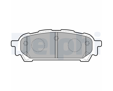 Brake Pad Set, disc brake LP1822 Delphi