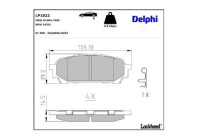Brake Pad Set, disc brake LP1822 Delphi