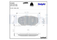 Brake Pad Set, disc brake LP1823 Delphi
