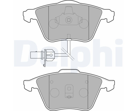 Brake Pad Set, disc brake LP1825 Delphi