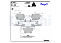 Brake Pad Set, disc brake LP1825 Delphi