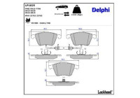 Brake Pad Set, disc brake LP1825 Delphi