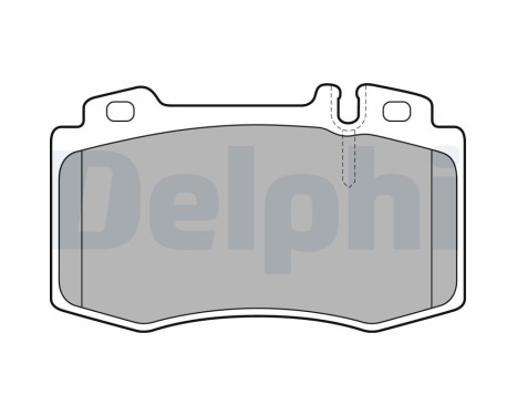 Brake Pad Set, disc brake LP1828 Delphi