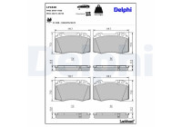 Brake Pad Set, disc brake LP1828 Delphi