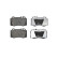 Brake Pad Set, disc brake LP1828 Delphi, Thumbnail 2